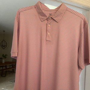 Mizzen+Main Mens Golf Polo Pink Light Blue Green - X-Large Trim